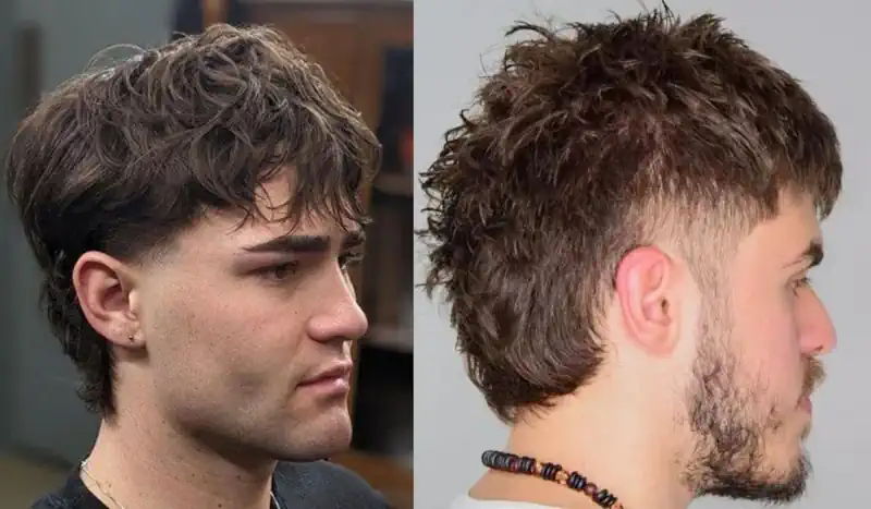 short wolf cut men