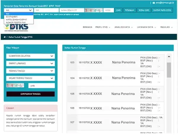 Cek bansos dtsen 2025