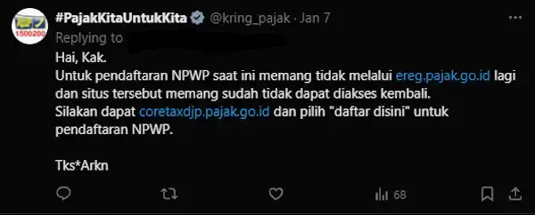 cara daftar npwp online lewat hp